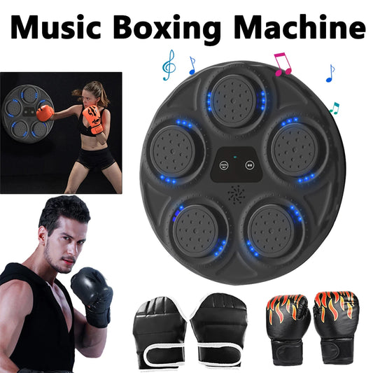 Smart Music Boxing Machine Smart Boxing Game with Lights Boxing Target Workout Machine for Kids Adults Home Exercise